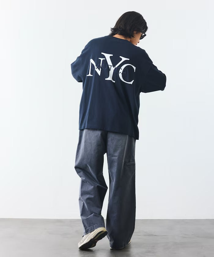 NAUTICA / NYC 印花刺繡圓領T恤