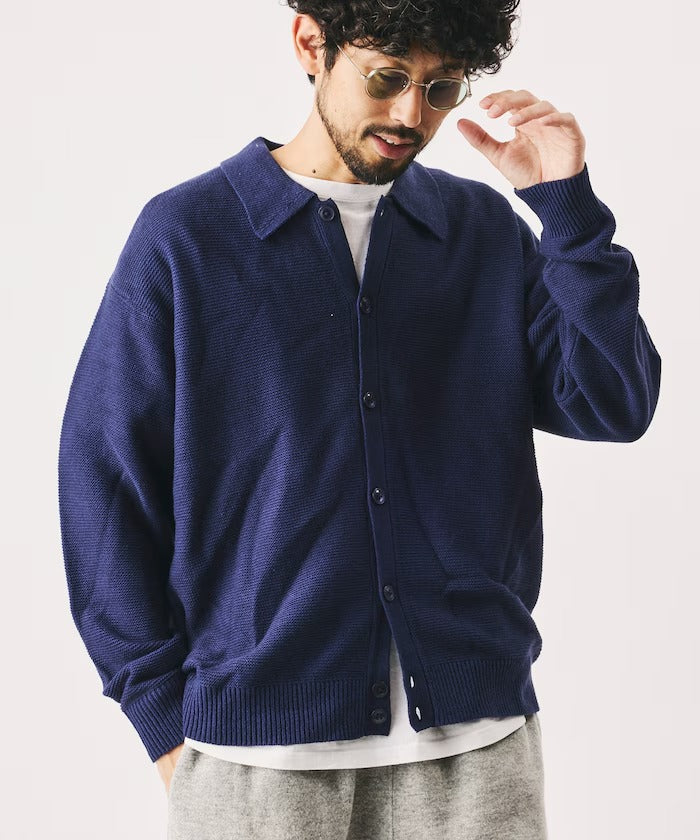 RED KAP × FREAK'S STORE / 粗針羅紋襯衫領針織外套(日本聯名限定)