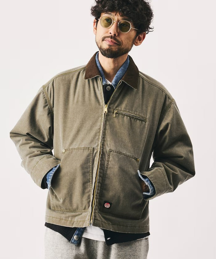 RED KAP × FREAK'S STORE / 帆布鋪棉拉鍊短版工裝外套(日本聯名限定)