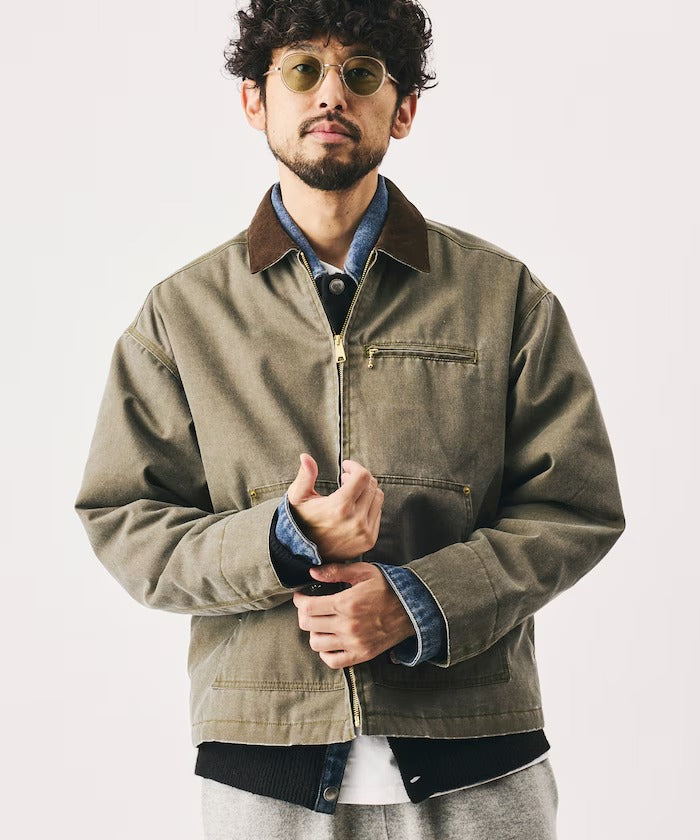 RED KAP × FREAK'S STORE / 帆布鋪棉拉鍊短版工裝外套(日本聯名限定)