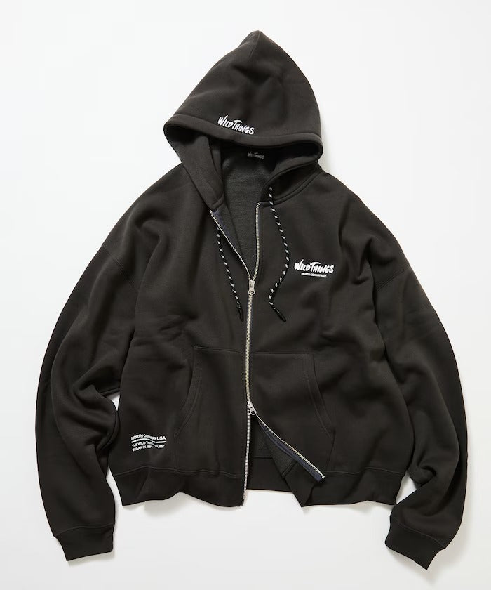 WILD THINGS × FREAK'S STORE / 背後LOGO印花拉鍊連帽外套(日本聯名限定)