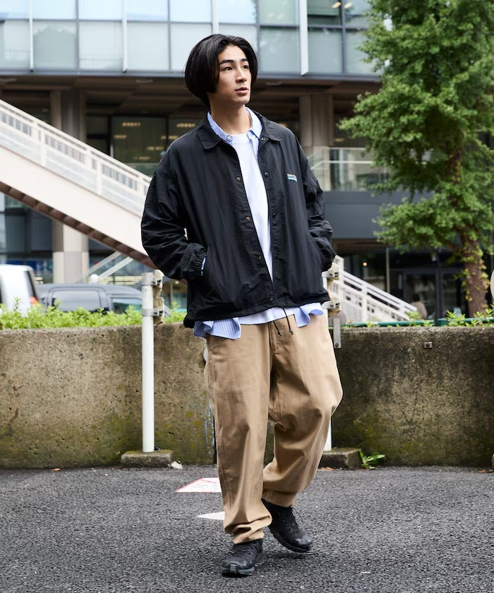FREAK'S STORE / 標誌尼龍教練外套(抽繩下擺)