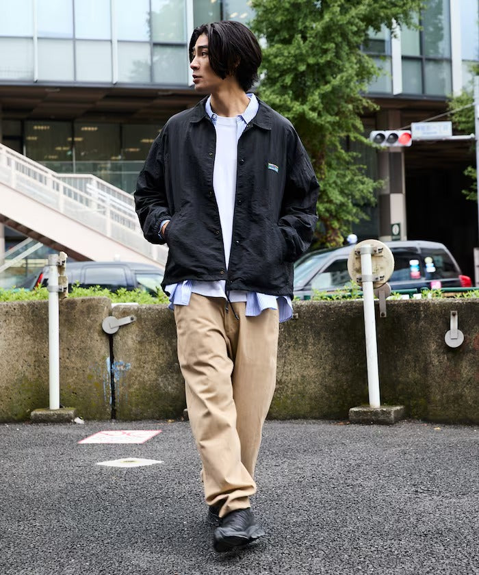 FREAK'S STORE / 標誌尼龍教練外套(抽繩下擺)