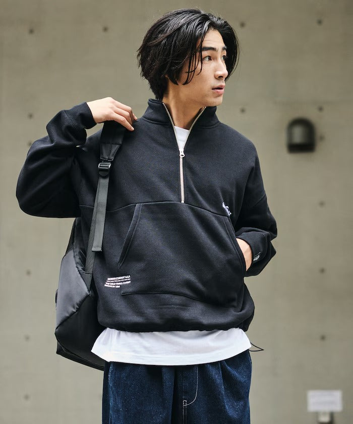 WILD THINGS × FREAK'S STORE / 小標 半拉鍊開襟衫(日本聯名限定)