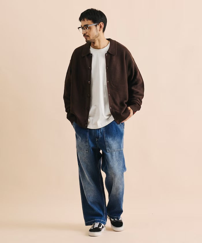 RED KAP × FREAK'S STORE / 粗針羅紋襯衫領針織外套(日本聯名限定)