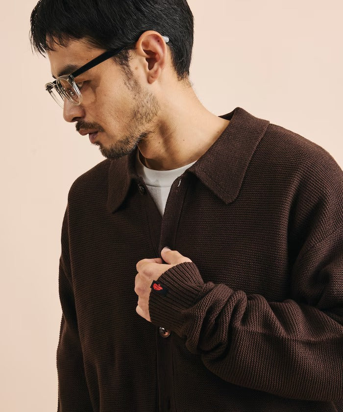 RED KAP × FREAK'S STORE / 粗針羅紋襯衫領針織外套(日本聯名限定)