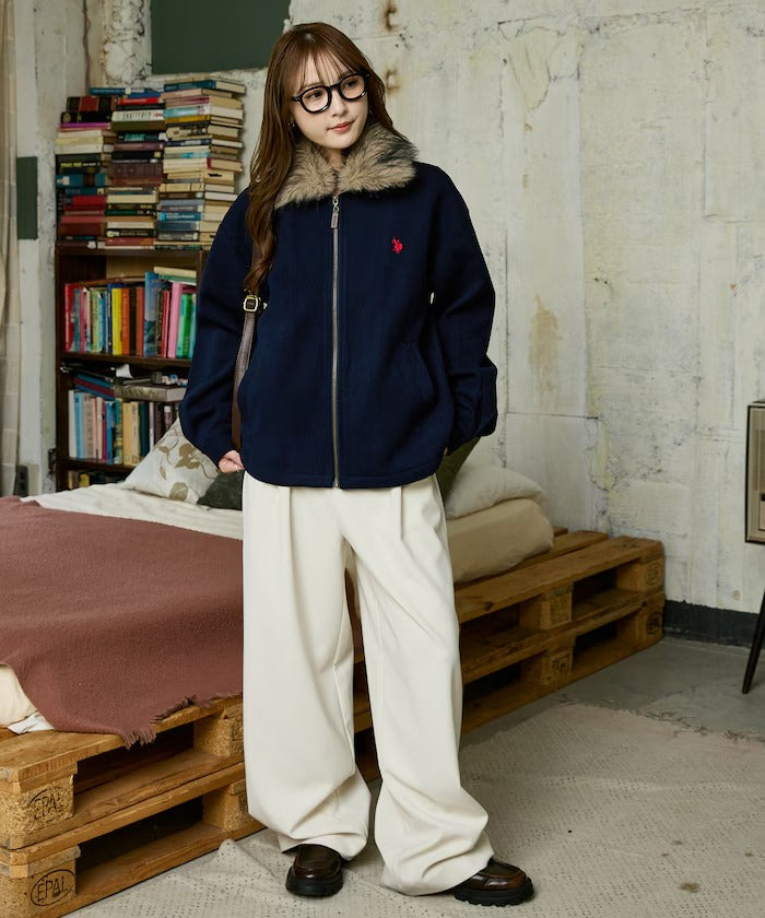 U.S. POLO ASSN. × PUBLUX / 2WAY 可拆 拉鍊外套(日本聯名限定)