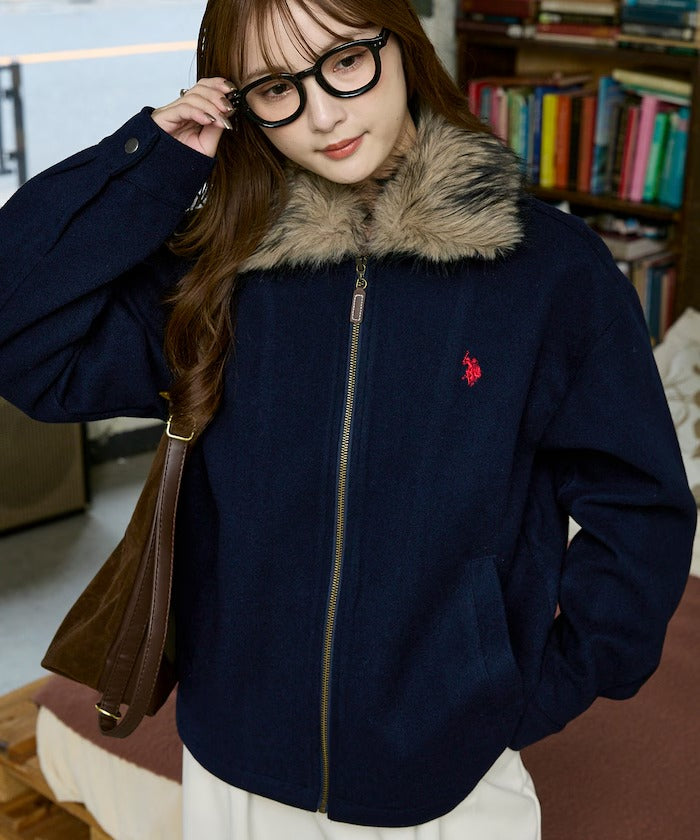 U.S. POLO ASSN. × PUBLUX / 2WAY 可拆 拉鍊外套(日本聯名限定)