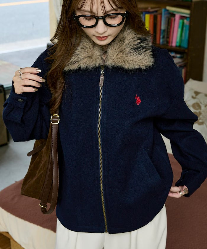 U.S. POLO ASSN. × PUBLUX / 2WAY 可拆 拉鍊外套(日本聯名限定)
