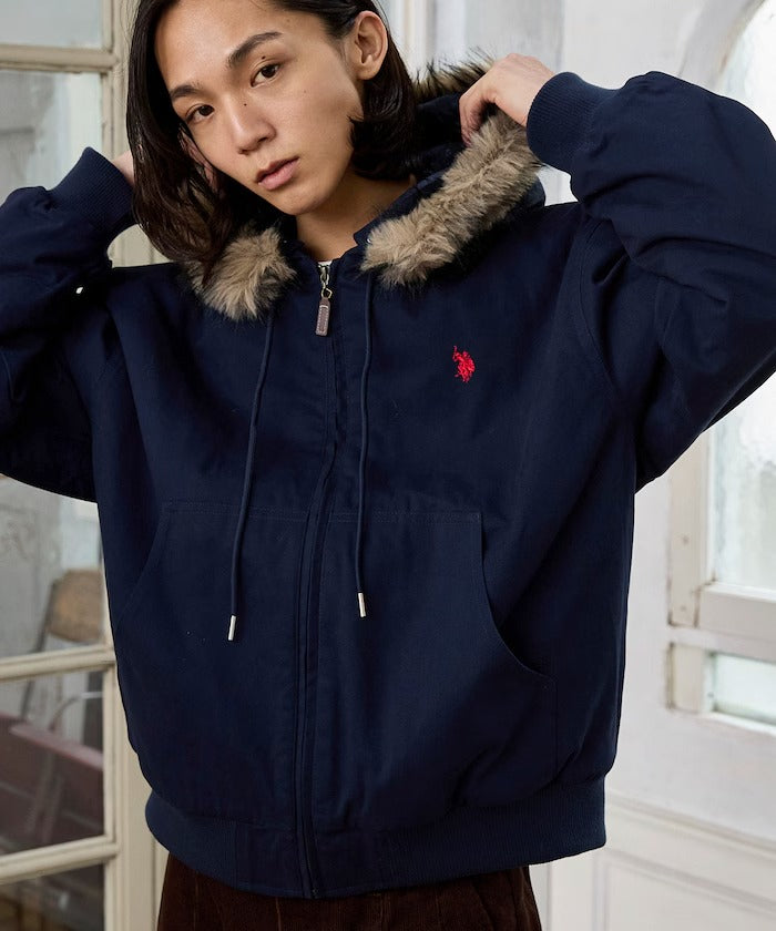 U.S. POLO ASSN. × PUBLUX / 可拆帽 斜紋工裝外套(日本聯名限定)