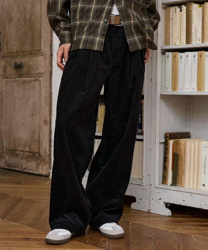 Dickies / 打褶寬版燈芯絨工作褲(日本聯名限定)