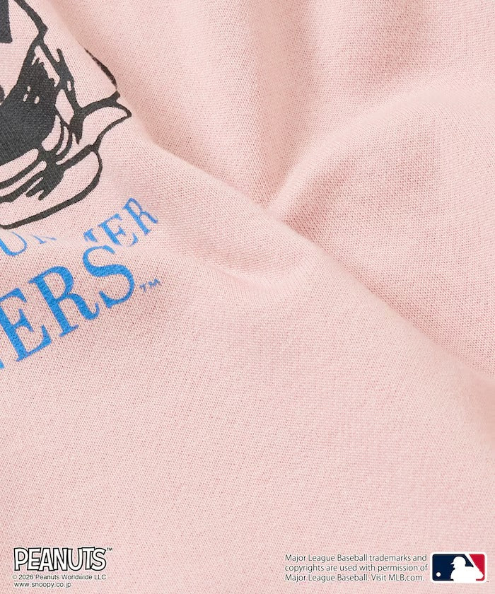 PEANUTS × MLB × FREAK'S STORE / 道奇隊背印大廓形 圓領衫(日本聯名限定)