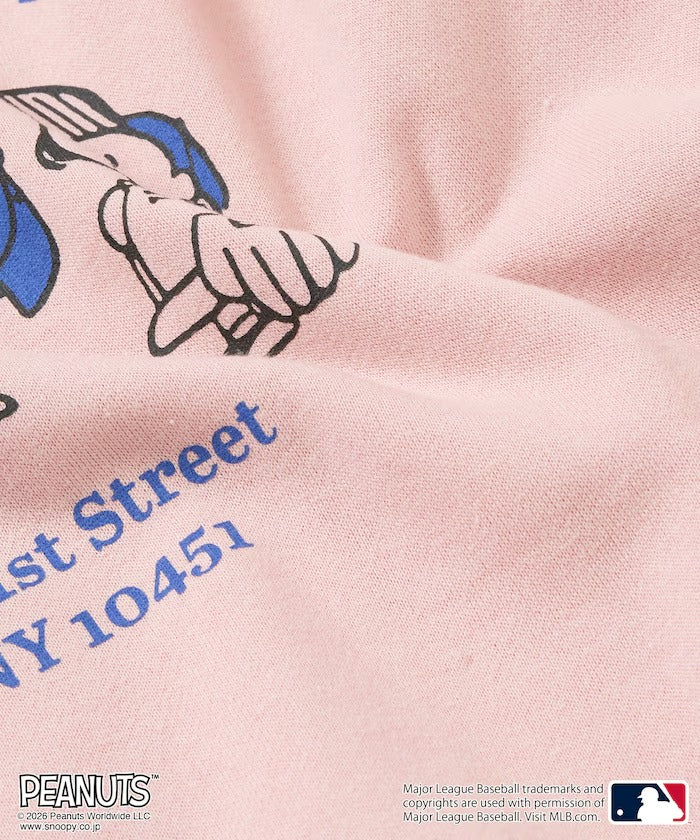 PEANUTS × MLB × FREAK'S STORE / 洋基隊背印大廓形 圓領衫(日本聯名限定)