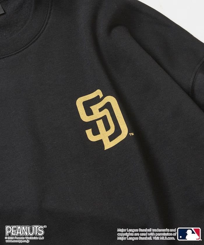 PEANUTS × MLB × FREAK'S STORE / 教士隊背印大廓形 圓領衫(日本聯名限定)