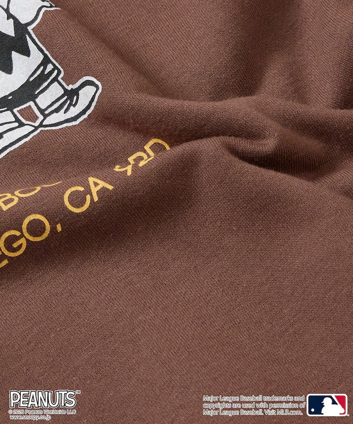 PEANUTS × MLB × FREAK'S STORE / 教士隊背印大廓形 圓領衫(日本聯名限定)