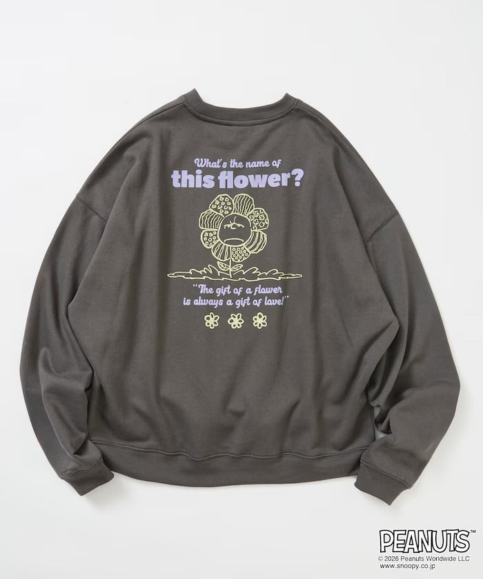 PEANUTS × FREAK'S STORE / 花朵印花大廓形 圓領衫(日本聯名限定)