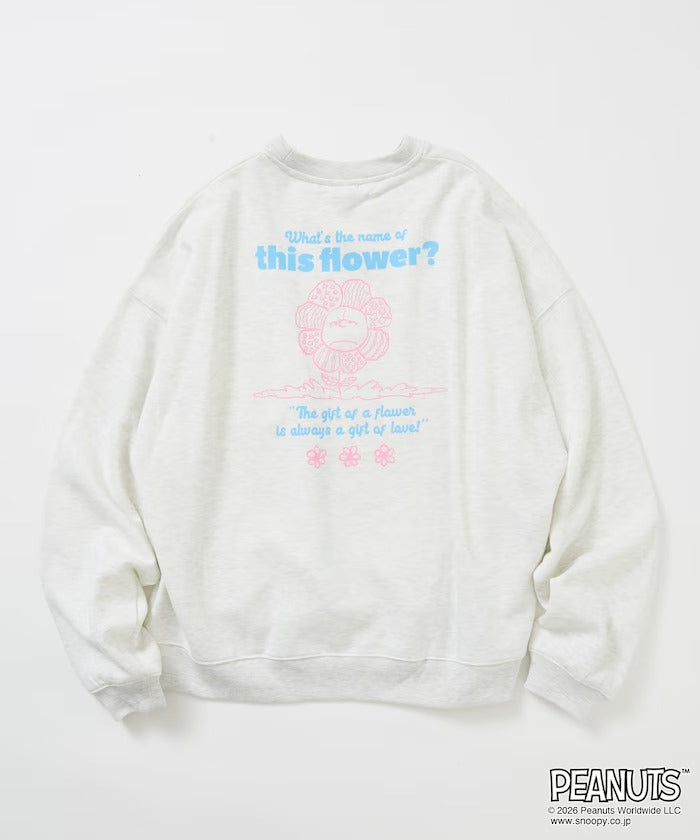 PEANUTS × FREAK'S STORE / 花朵印花大廓形 圓領衫(日本聯名限定)