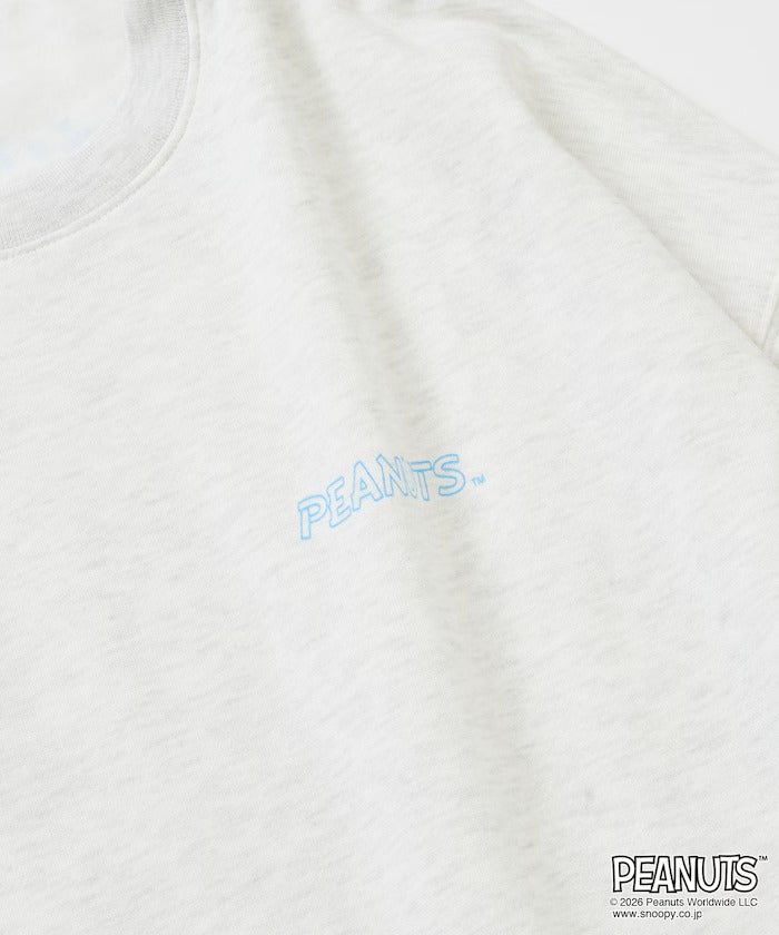 PEANUTS × FREAK'S STORE / 花朵印花大廓形 圓領衫(日本聯名限定)