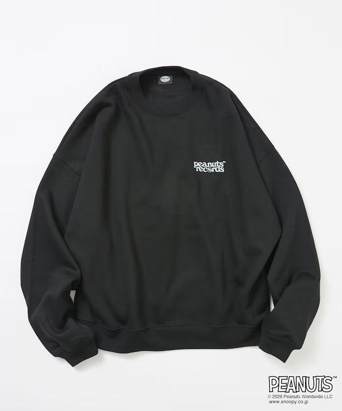 PEANUTS × FREAK'S STORE / 唱片印花大廓形 圓領衫(日本聯名限定)