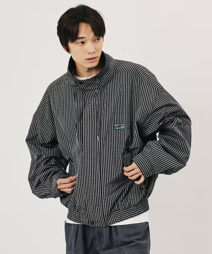 FREAK'S STORE / 格紋配色立領外套