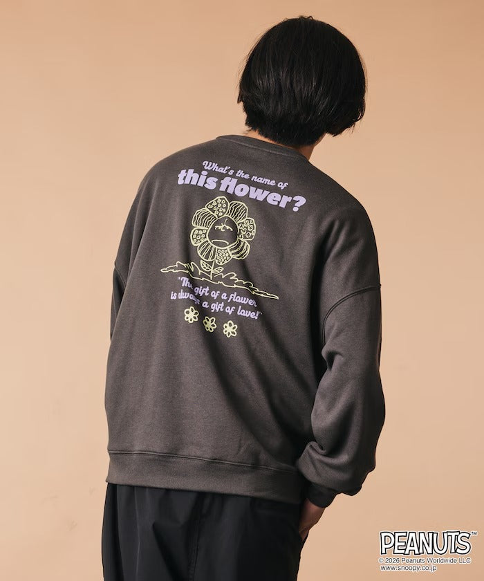PEANUTS × FREAK'S STORE / 花朵印花大廓形 圓領衫(日本聯名限定)
