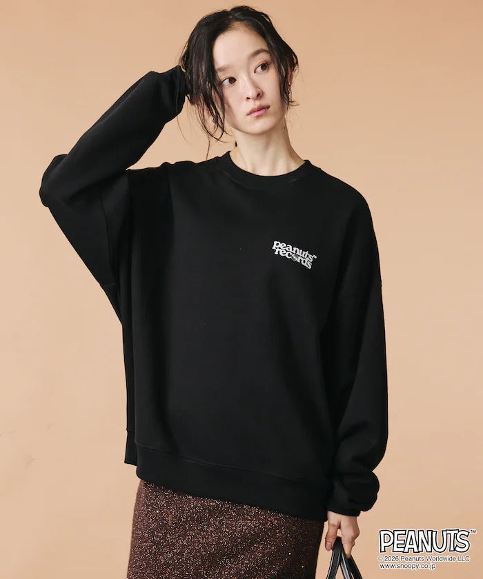 PEANUTS × FREAK'S STORE / 唱片印花大廓形 圓領衫(日本聯名限定)