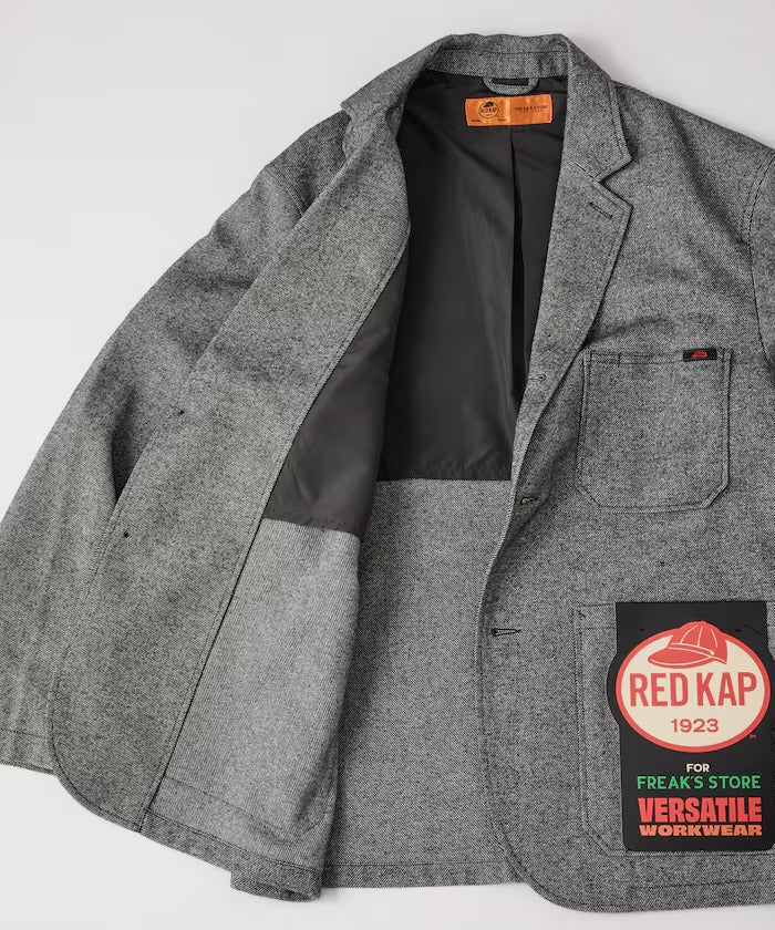 RED KAP × FREAK'S STORE / KP-10 寬鬆斜紋軟呢西裝外套(日本聯名限定)