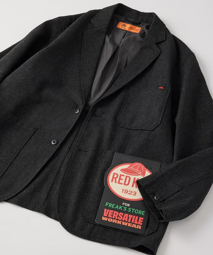 RED KAP × FREAK'S STORE / KP-10 寬鬆斜紋軟呢西裝外套(日本聯名限定)