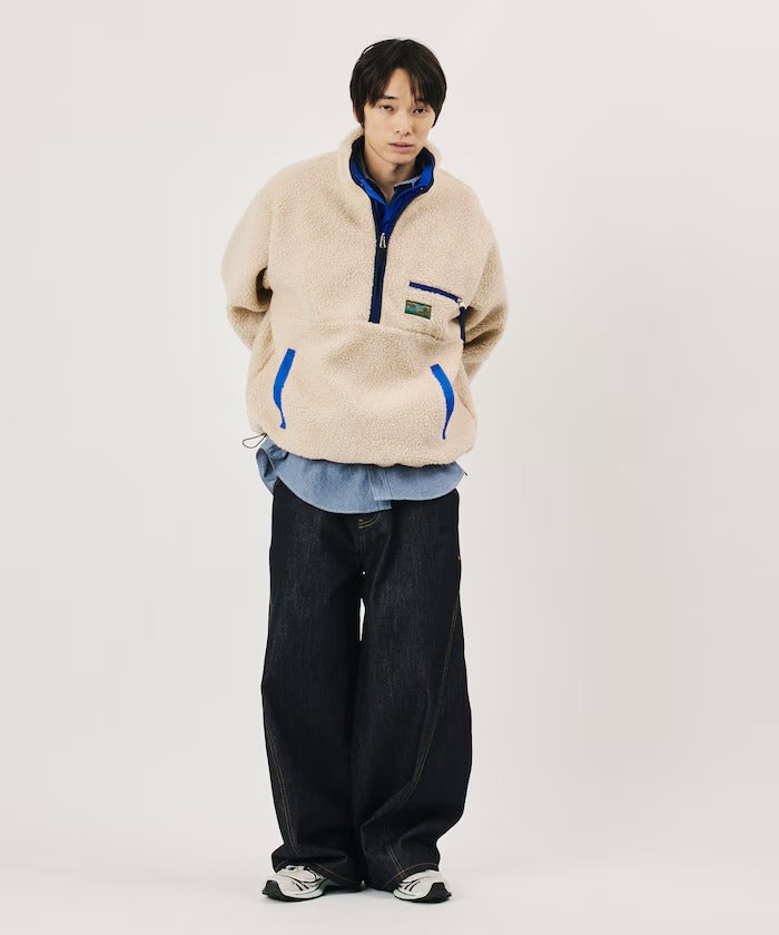 Foxfire × FREAK'S STORE / 尼龍刷毛雙面穿半拉鍊外套(日本聯名限定)