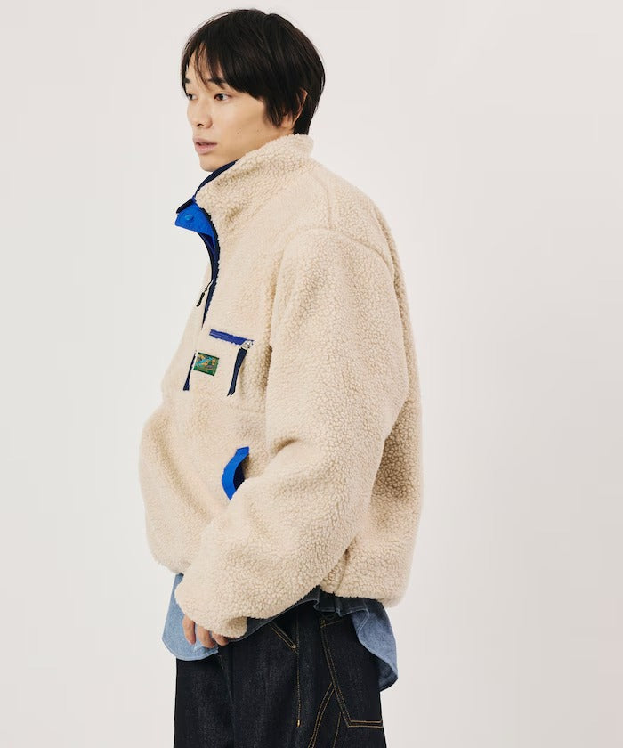 Foxfire × FREAK'S STORE / 尼龍刷毛雙面穿半拉鍊外套(日本聯名限定)