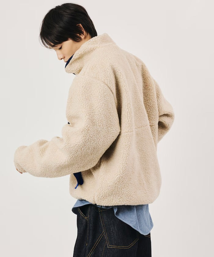 Foxfire × FREAK'S STORE / 尼龍刷毛雙面穿半拉鍊外套(日本聯名限定)