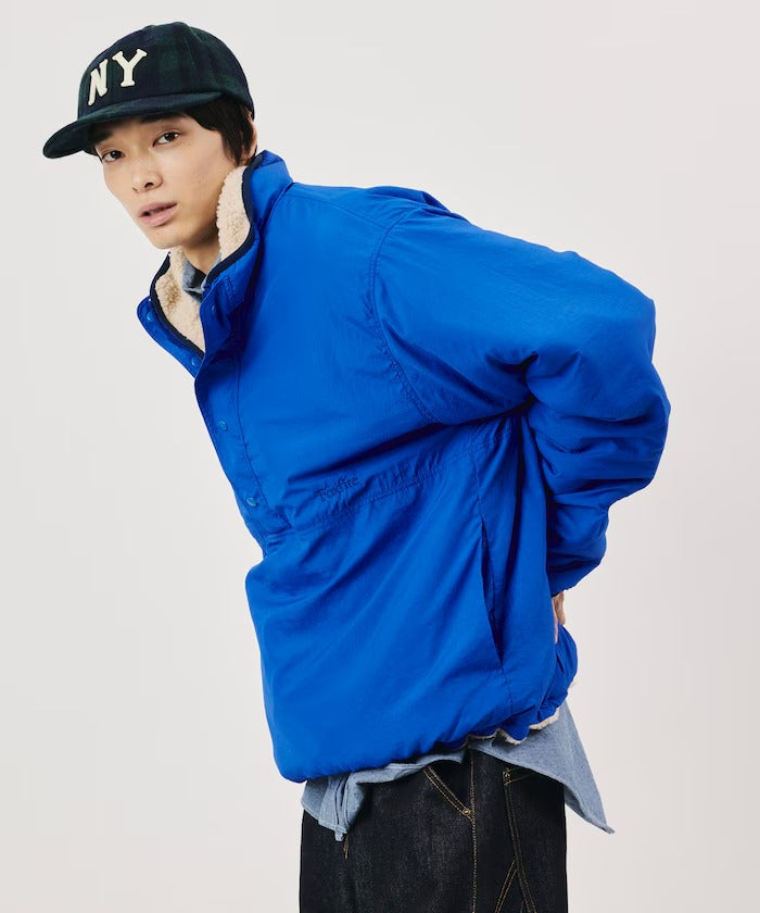 Foxfire × FREAK'S STORE / 尼龍刷毛雙面穿半拉鍊外套(日本聯名限定)
