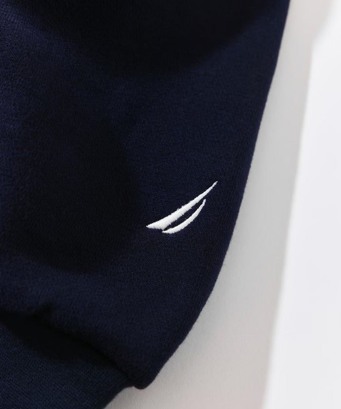 NAUTICA / 寬鬆學院LOGO 連帽衫