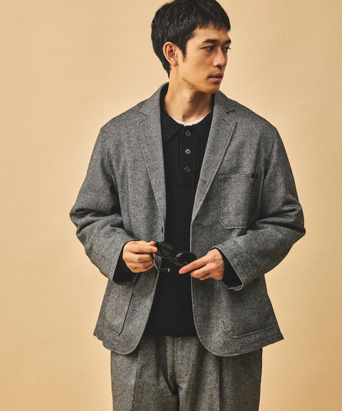 RED KAP × FREAK'S STORE / KP-10 寬鬆斜紋軟呢西裝外套(日本聯名限定)