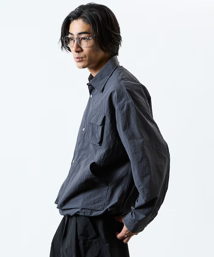 FREAK'S STORE / 大廓形機能口袋尼龍襯衫外套