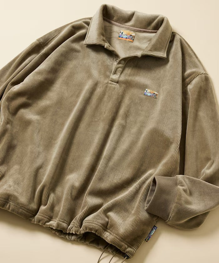 FREAK'S STORE / 寬鬆燈芯絨內刷毛 Polo衫