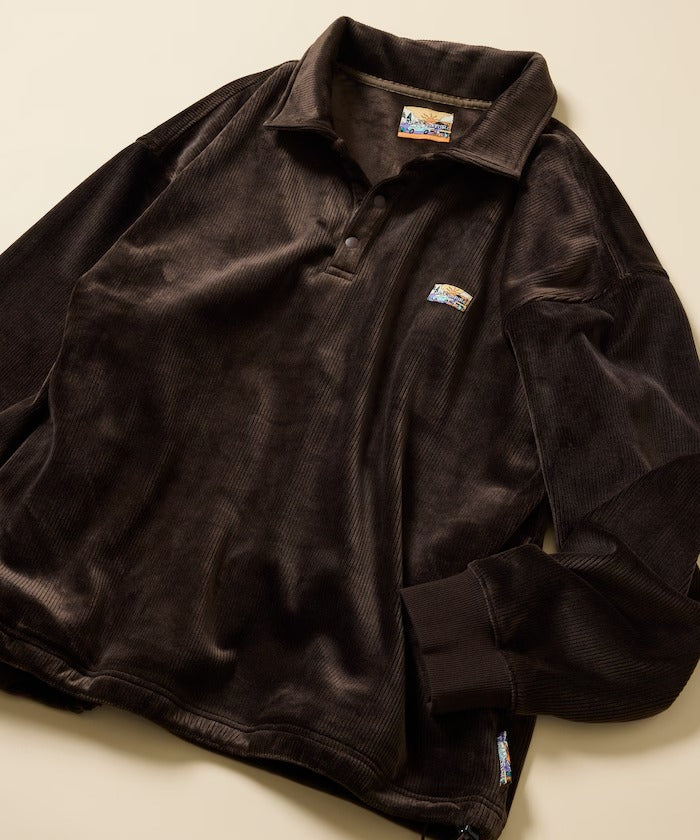 FREAK'S STORE / 寬鬆燈芯絨內刷毛 Polo衫