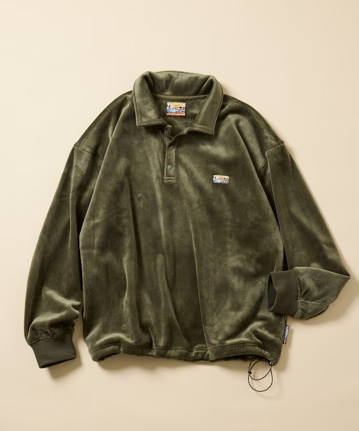 FREAK'S STORE / 寬鬆燈芯絨內刷毛 Polo衫