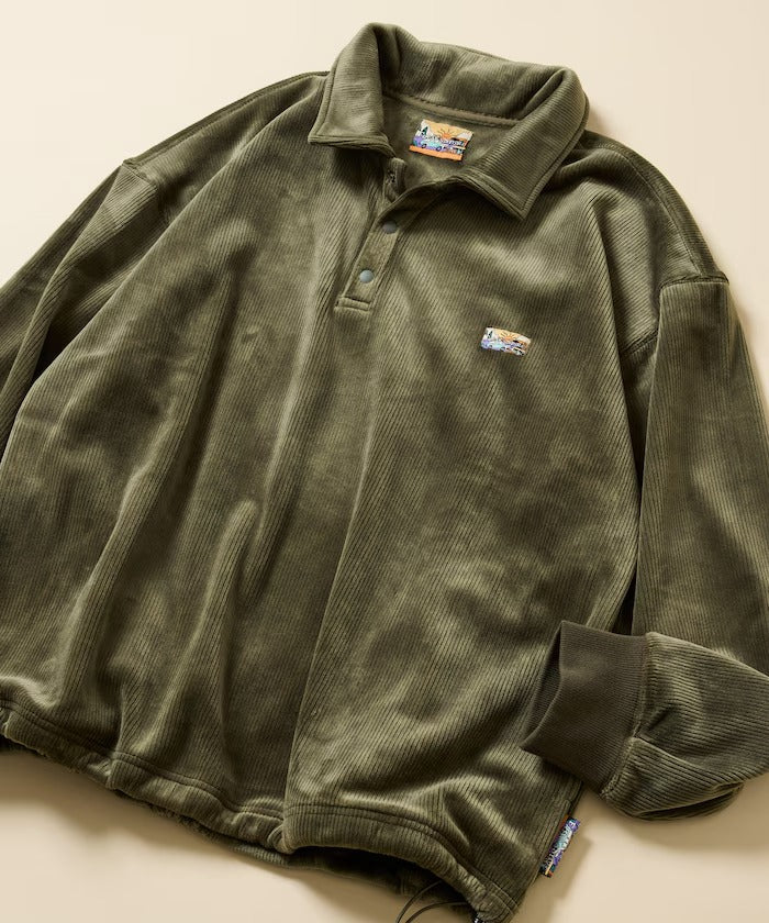 FREAK'S STORE / 寬鬆燈芯絨內刷毛 Polo衫