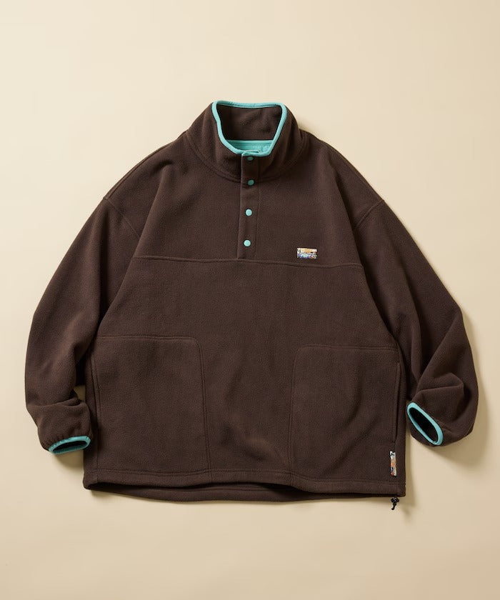 FREAK'S STORE / 寬鬆刷毛半開襟套頭衫