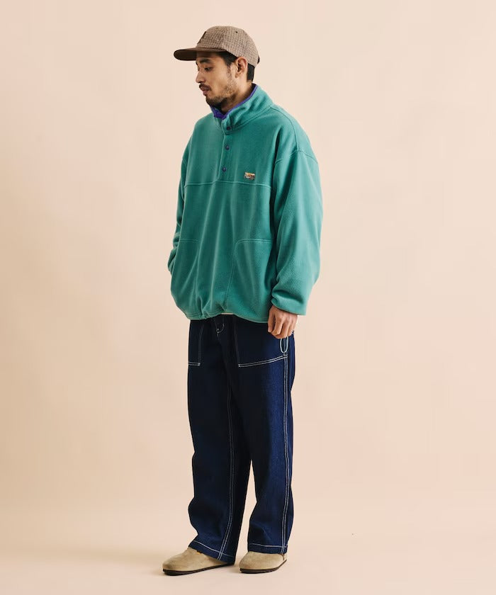 FREAK'S STORE / 寬鬆刷毛半開襟套頭衫