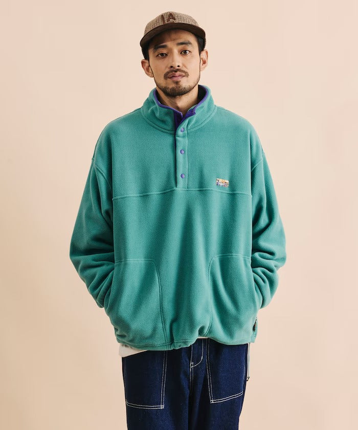 FREAK'S STORE / 寬鬆刷毛半開襟套頭衫