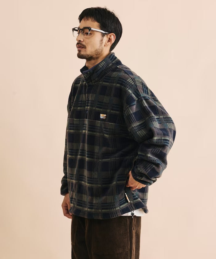 FREAK'S STORE / 寬鬆刷毛半開襟套頭衫