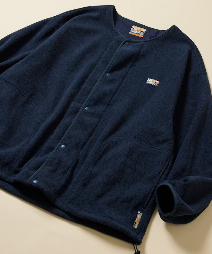 FREAK'S STORE / 寬鬆刷毛按扣開襟外套