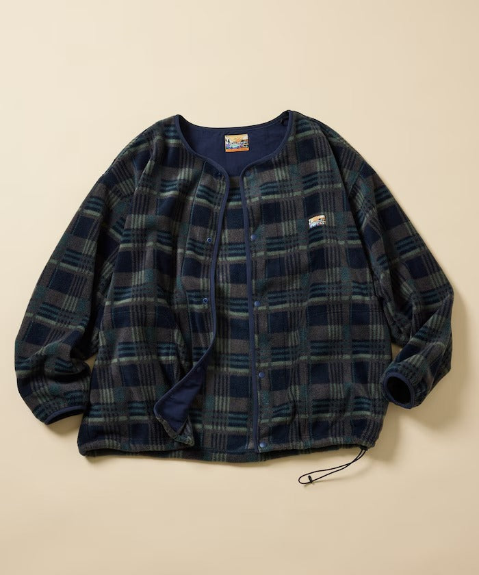 FREAK'S STORE / 寬鬆刷毛按扣開襟外套