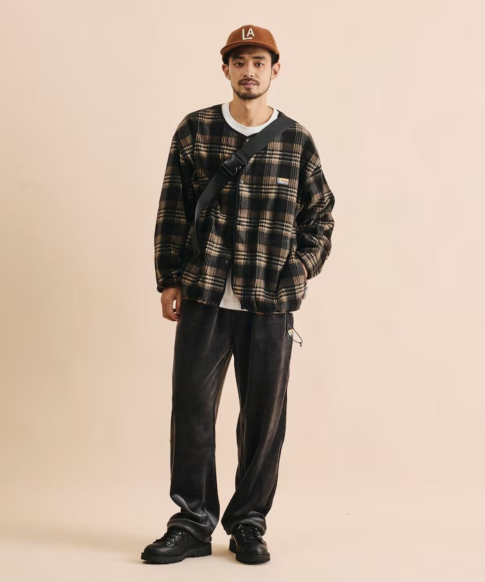 FREAK'S STORE / 寬鬆刷毛按扣開襟外套