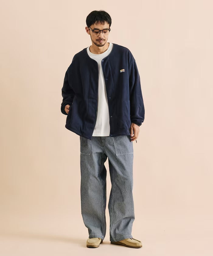 FREAK'S STORE / 寬鬆刷毛按扣開襟外套