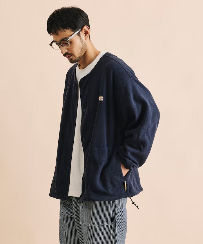 FREAK'S STORE / 寬鬆刷毛按扣開襟外套