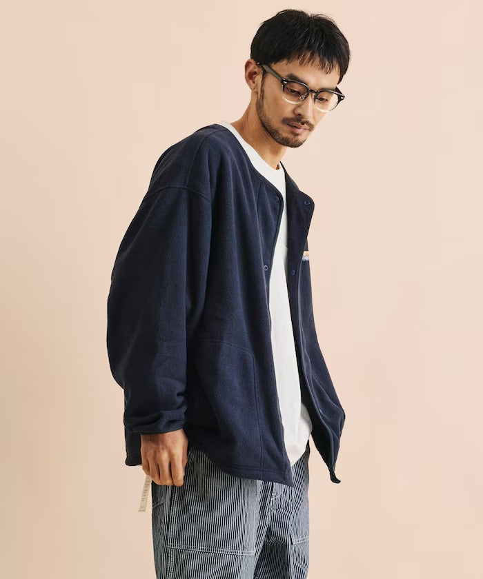 FREAK'S STORE / 寬鬆刷毛按扣開襟外套