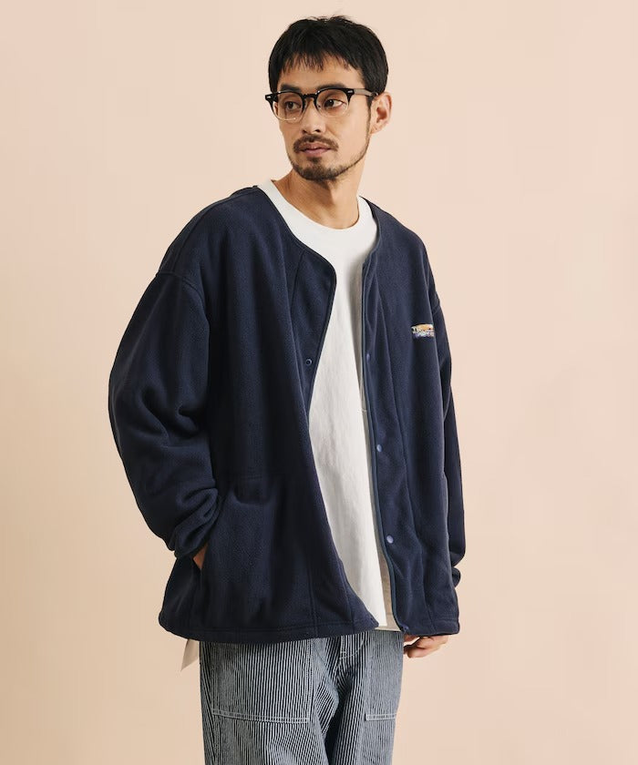 FREAK'S STORE / 寬鬆刷毛按扣開襟外套